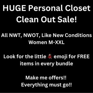 Huge closet sale!! Please take my clothes!!